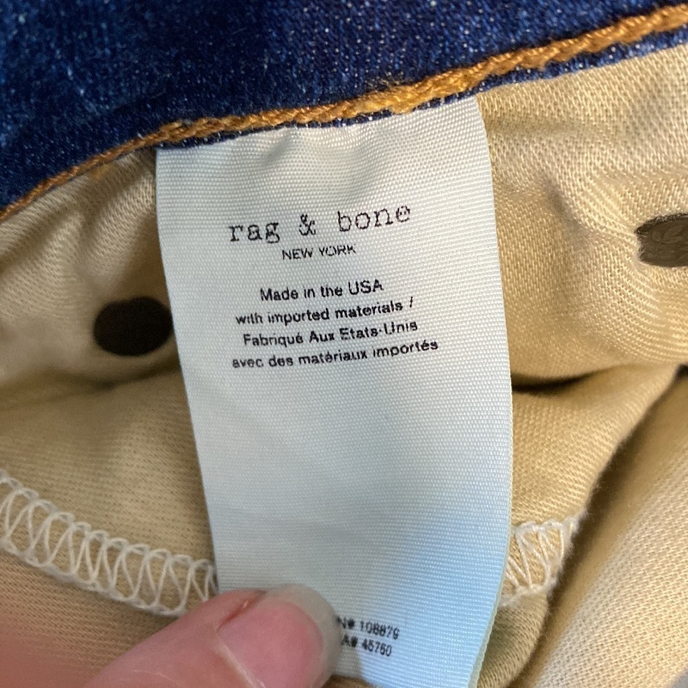 rag & bone Nina High-Rise Skinny Jeans in Irving 26 - Picture 7 of 12